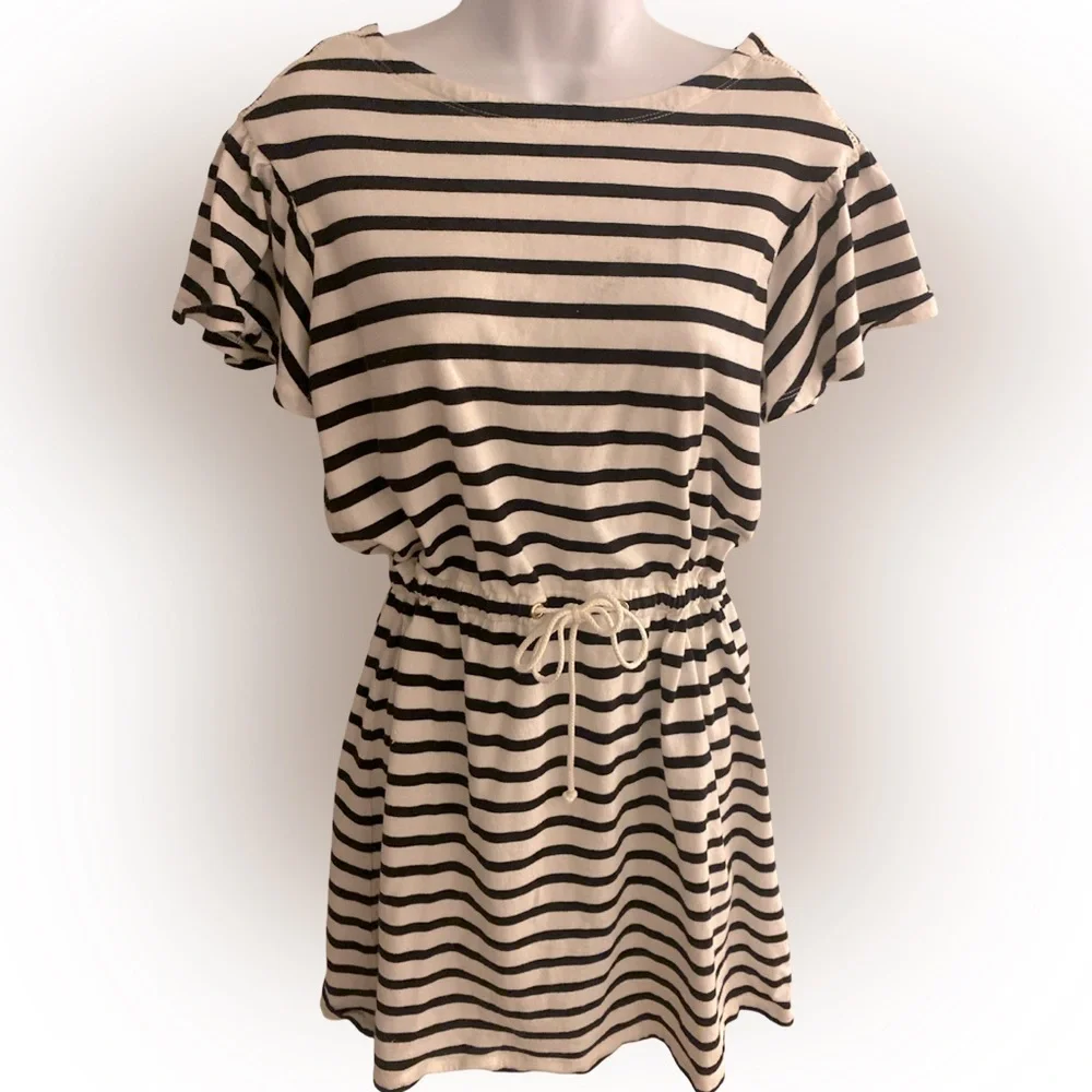 Kate Spade Black and White Striped Dress - S black white striped , all cotton